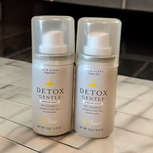 ⚫️ x2 Drybar Detox Shampoo GENTLE SENSITIVE SCALP 0.9 oz/25 g Travel Mini Size